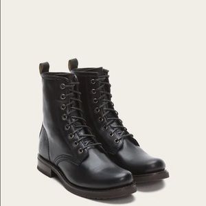 Frye Veronica lace up combat boots